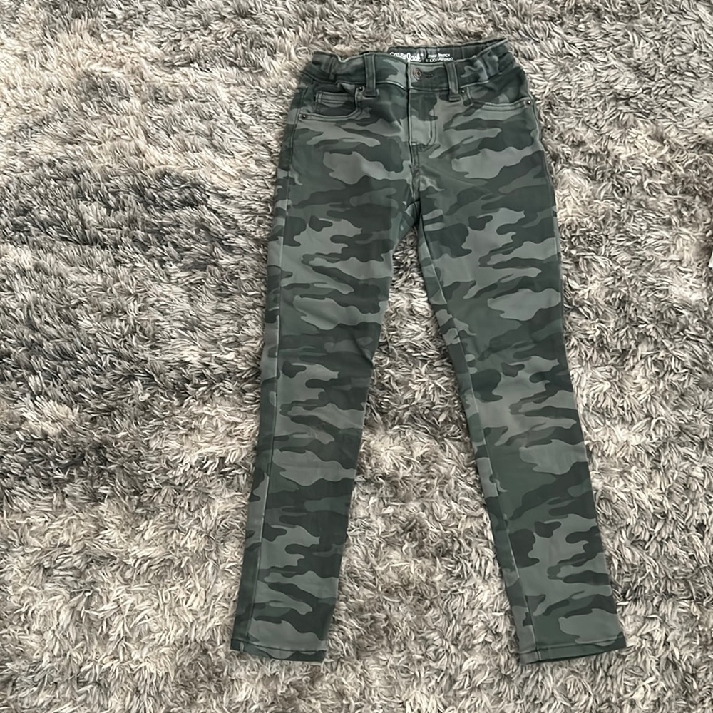 Girls size 8 adjustable waist Camo style Jean